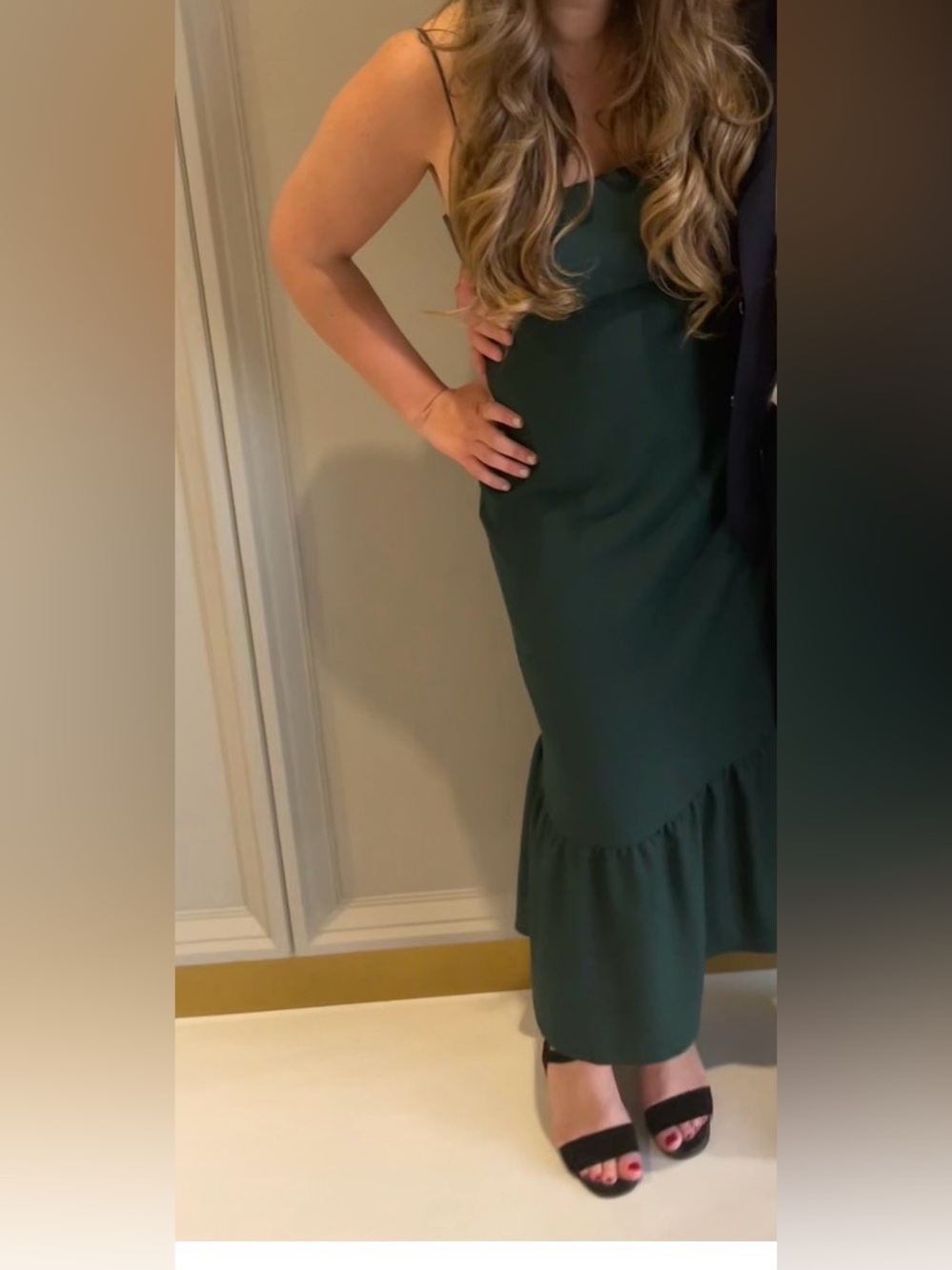 Park & Fifth Singer Dress Hunter Green L